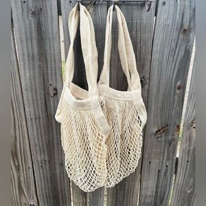 NWOT MESH FARMER’S MARKET PRODUCE TOTES-SET OF 2